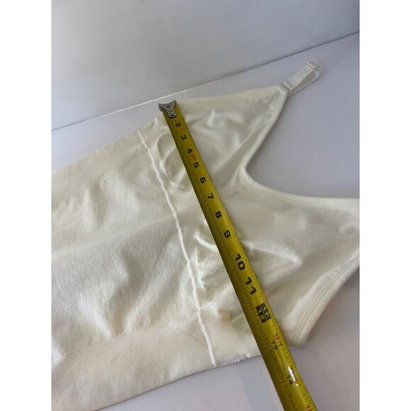 Nebility White Shapewear Bodysuit Padded Bra Waist Waist Trainer Size M/L - Picture 7 of 9